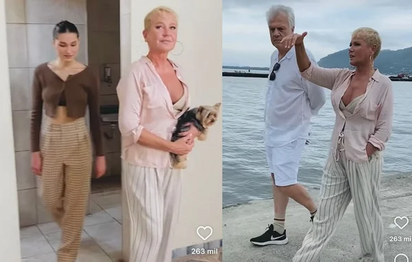 Xuxa, Sasha e Pedro Bial