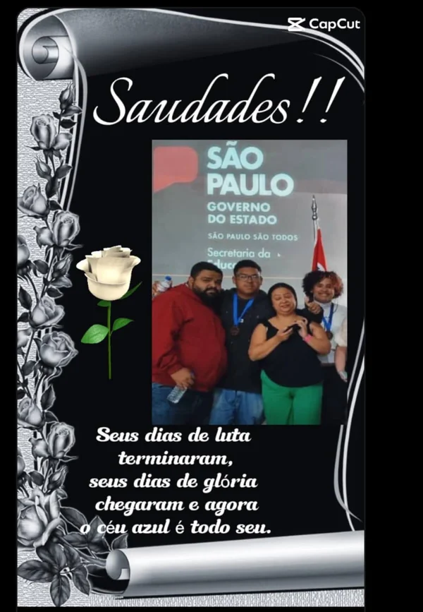 Homenagem de escola para um dos adolescentes mortos após atropelamento. - Metrópoles