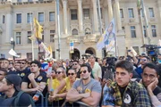 Renan Santos lançou sua campanha à Presidência em frente à Faculdade de Direito da USP e anunciou Guto Schiavetto ao Senado por São Paulo