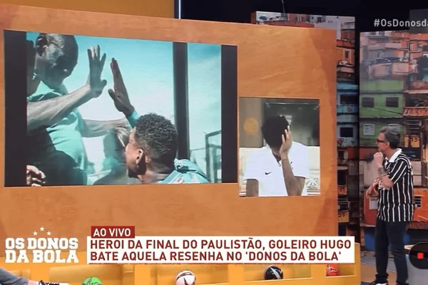 Hugo Souza se emociona ao lembrar da morte do pai. Veja vídeo