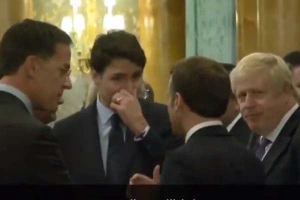 Vídeo. Macron, Trudeau e Johnson são flagrados zombando de Trump