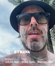Tico Santta Cruz mostra seu exercício nas redes sociais Tico Santta Cruz mostra seu exercício nas redes sociais