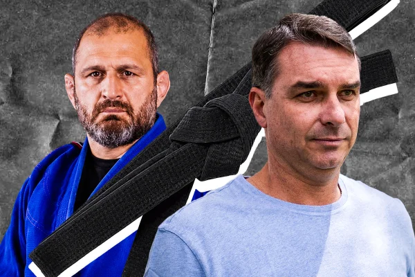 Ralph Gracie e Flávio Bolsonaro