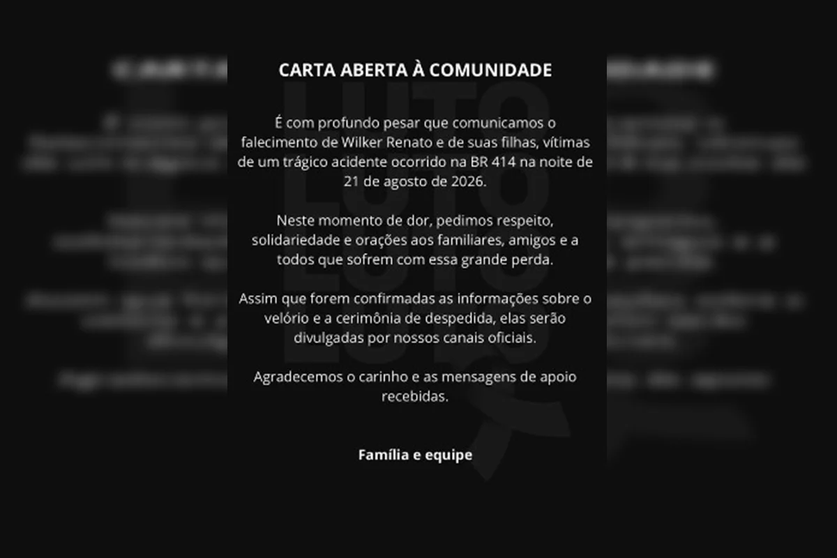 Carta aberta à comunidade Carta aberta à comunidade