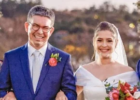 Randolfe e advogada Priscila Carnaúba