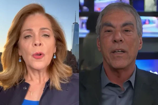 Foto colorida de Sandra Coutinho e Demétrio Magnoli - Metrópoles