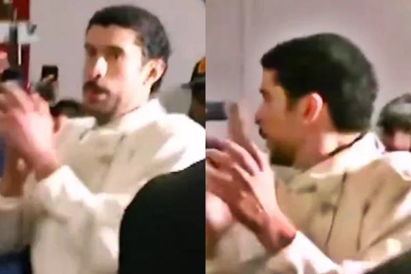 Imagens do cantor Bad Bunny deixando o estádio onde fez o show do intervalo do Super Bowl