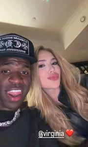 Vini Jr. posta com Virginia após vitória e polêmica de foto apagada