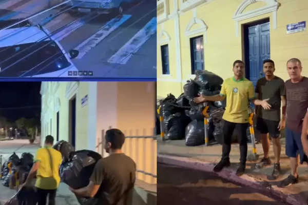 Imagem colorida, Deputado do PL é autuado por jogar lixo na prefeitura de Fortaleza - Metrópoles