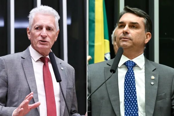 Rogério Correia e Flávio Bolsonaro