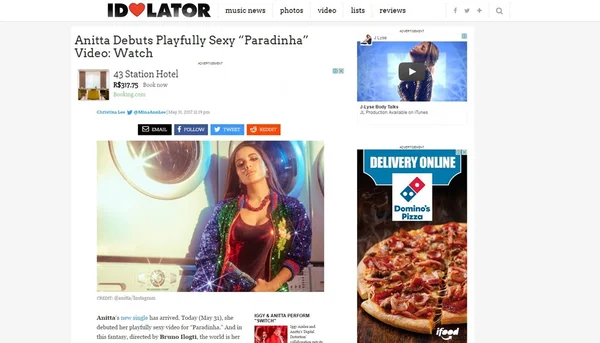 Roberto Menescal inclui Anitta em playlist de músicas favoritas