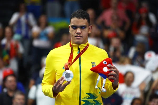 Wendell Belarmino, de Brasília, conquista a prata nos 50m livre
