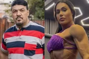 Belo comemora estreia em novelas e recebe elogio de Gracyanne: 