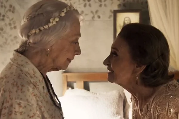 Antes de morrer, Caetana faz pacto com Mercedes em “O Outro Lado”