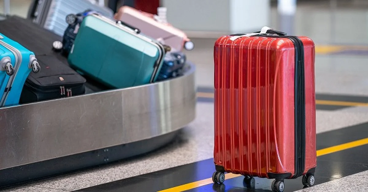 malas na esteira do aeroporto