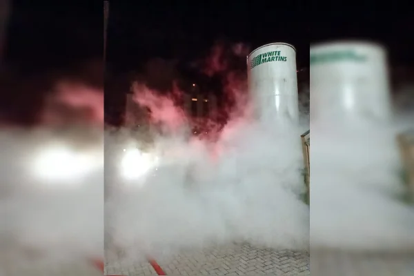 Vazamento de oxigênio em hospital de SC mobiliza bombeiros