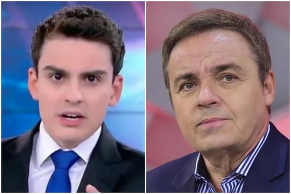 Dudu Camargo descobre ao vivo que é bloqueado por Gugu Liberato
