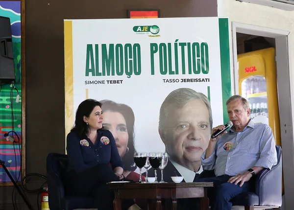 Simone Tebet e Tasso Jereissati