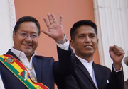 Andrónico Rodríguez e o atual presidente da Bolívia, Luis Arce