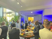 Buffet de café da manhã para recepção dos convidados