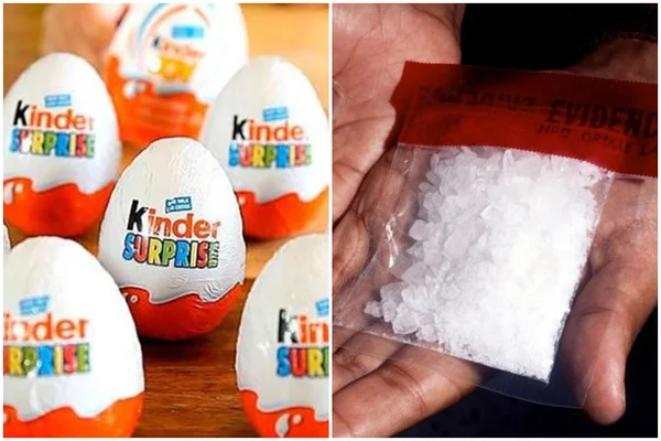 Criança encontra metanfetamina dentro de Kinder Ovo