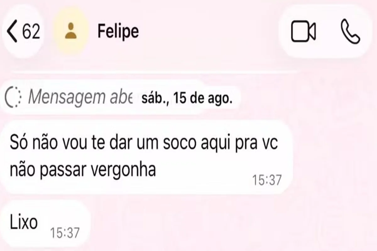 Marcelle Barbosa foi ameaçada por Felipe Teresa Marcelle Barbosa foi ameaçada por Felipe Teresa