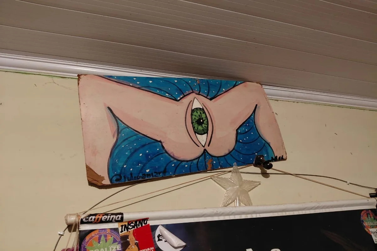 Quadro na casa do investigado Quadro na casa do investigado