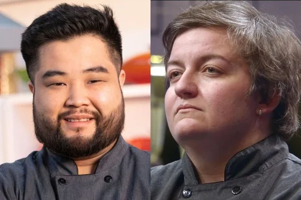 Henrique Ide e Jajá Jamile Top Chef em tela dividida - Metrópoles