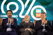 Tarcísio de Freitas, Ricardo Nunes e Michel Temer participam da Cerimônia de Abertura do 67° Congresso Estadual de Municípios