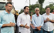 O governador Cláudio Castro, do PL, com o prefeito de São Gonçalo, Capitão Nelson, Douglas Ruas e Altineu Côrtes O governador Cláudio Castro, do PL, com o prefeito de São Gonçalo, Capitão Nelson, Douglas Ruas e Altineu Côrtes