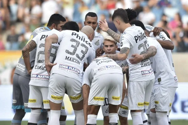Foto do time do Santos