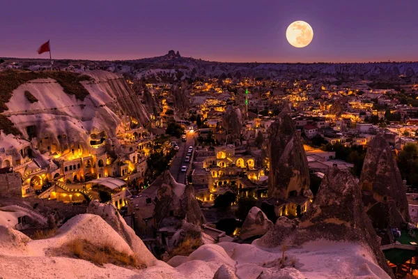 Imagem da paralisação lunar na Turquia - Metrópoles