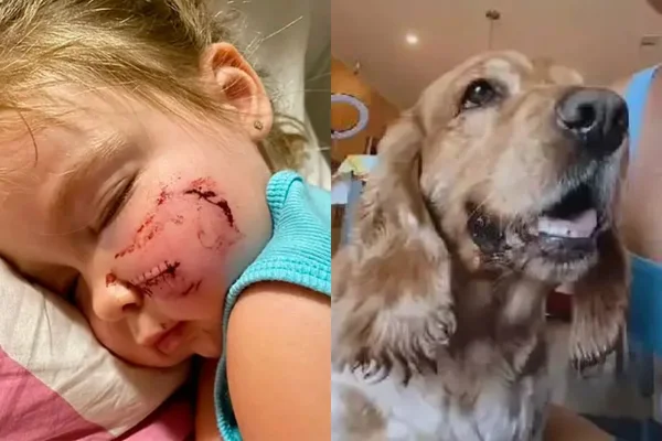 Mãe é criticada por não doar cachorro que mordeu o rosto da filha