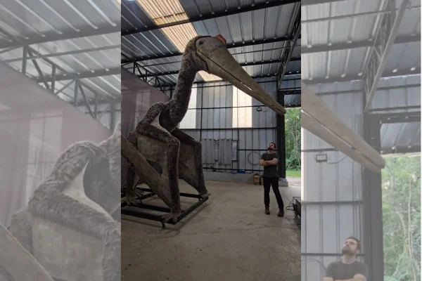 Artista surpreende ao recriar animal primitivo em animatrônico realista