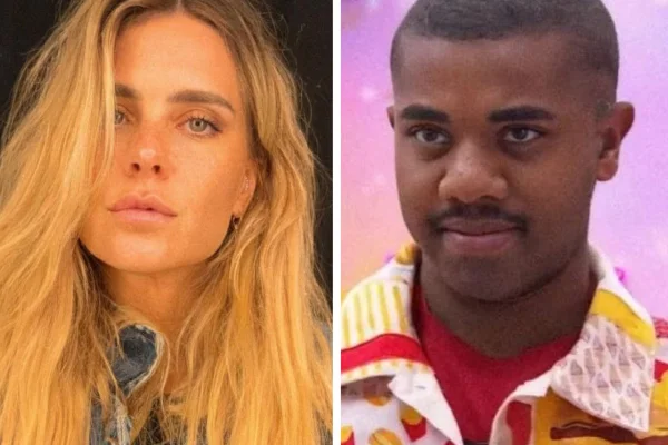 Montagem feita a partir de fotos das redes sociais de Carol Dieckmann e Davi - Metrópoles