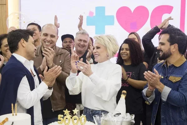 Ana Maria celebra 5 mil edições do MV e chama Evaristo de “gostoso”