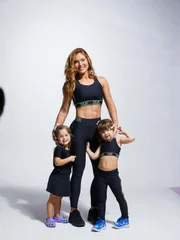 Virginia Fonseca e as filhas Maria Flor e Maria Alice