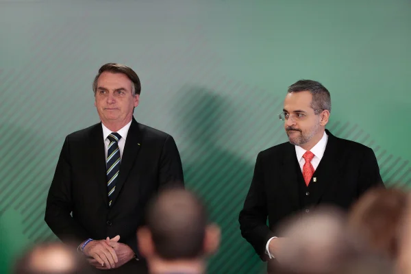 Cerimônia de Posse do Ministro de Estado da Educação, Abraham Bragança de Vasconcellos Weintraub e o presidente Bolsonaro Onyx Abraham Weintraub