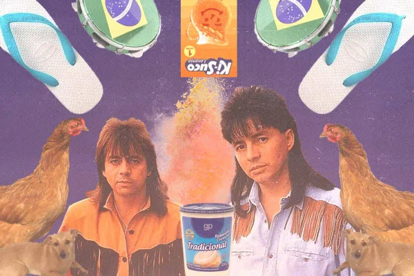 Ilustração para coluna do Anderson França sobre saudade do Brasil e do requeijão