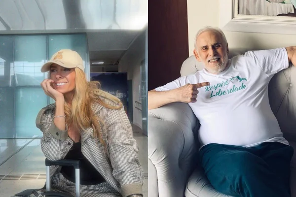 Montagem com fotos de Francisco Cuoco e Adriane Galisteu - Metrópoles