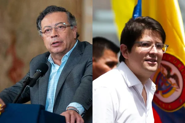 Imagem colorida de Miguel Uribe e Gustavo Petro - Metrópoles
