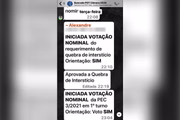Grupo de WhatsApp “Bancada PDT Câmara 2024”