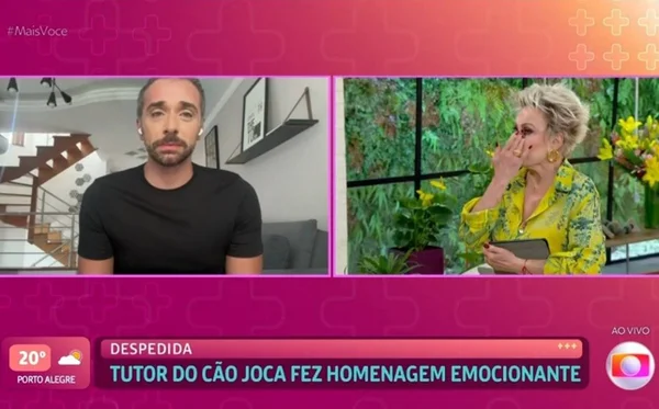 Ana Maria Braga se emociona ao conversar com o tutor de Joca - Metrópoles