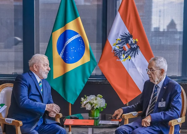 Lula e o presidente da Áustria, Alexander Van der Bellen