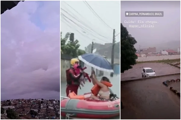Chuvas em Recife - PE - Metrópoles