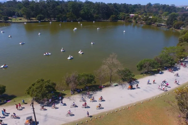 Vista áerea do Parque Ecológico do Tietê - Metrópoles