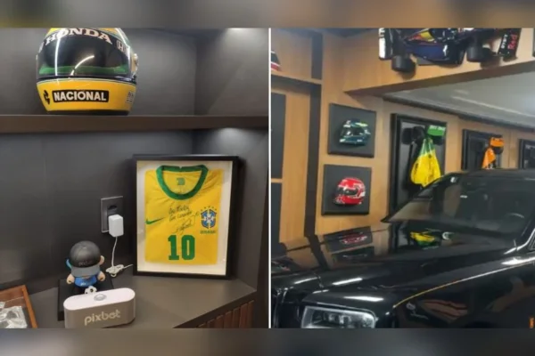 Mansão de Wilians alvo da PF tem camisa autografada e itens da F1