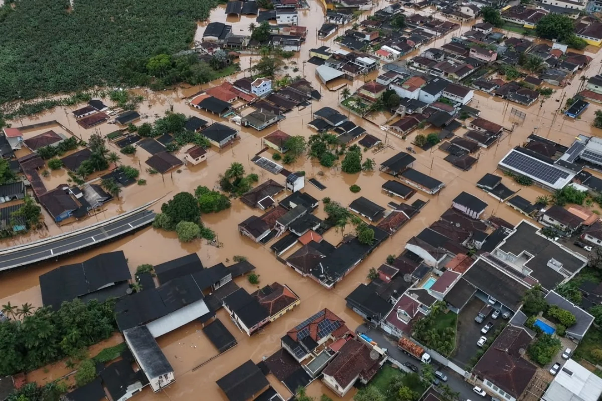 A cidade de Eldorado foi afetada pelas cheias do Rio Ribeira do Iguape A cidade de Eldorado foi afetada pelas cheias do Rio Ribeira do Iguape