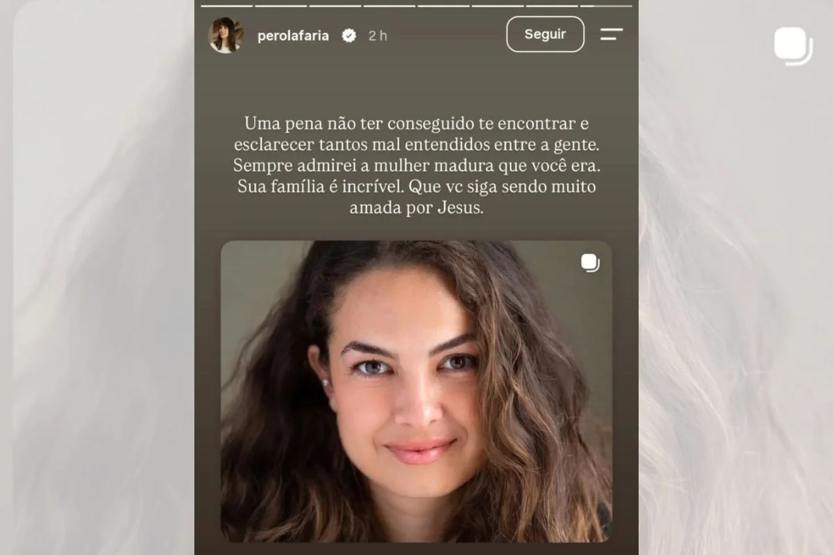 Postagem feita por Pérola Faria Postagem feita por Pérola Faria