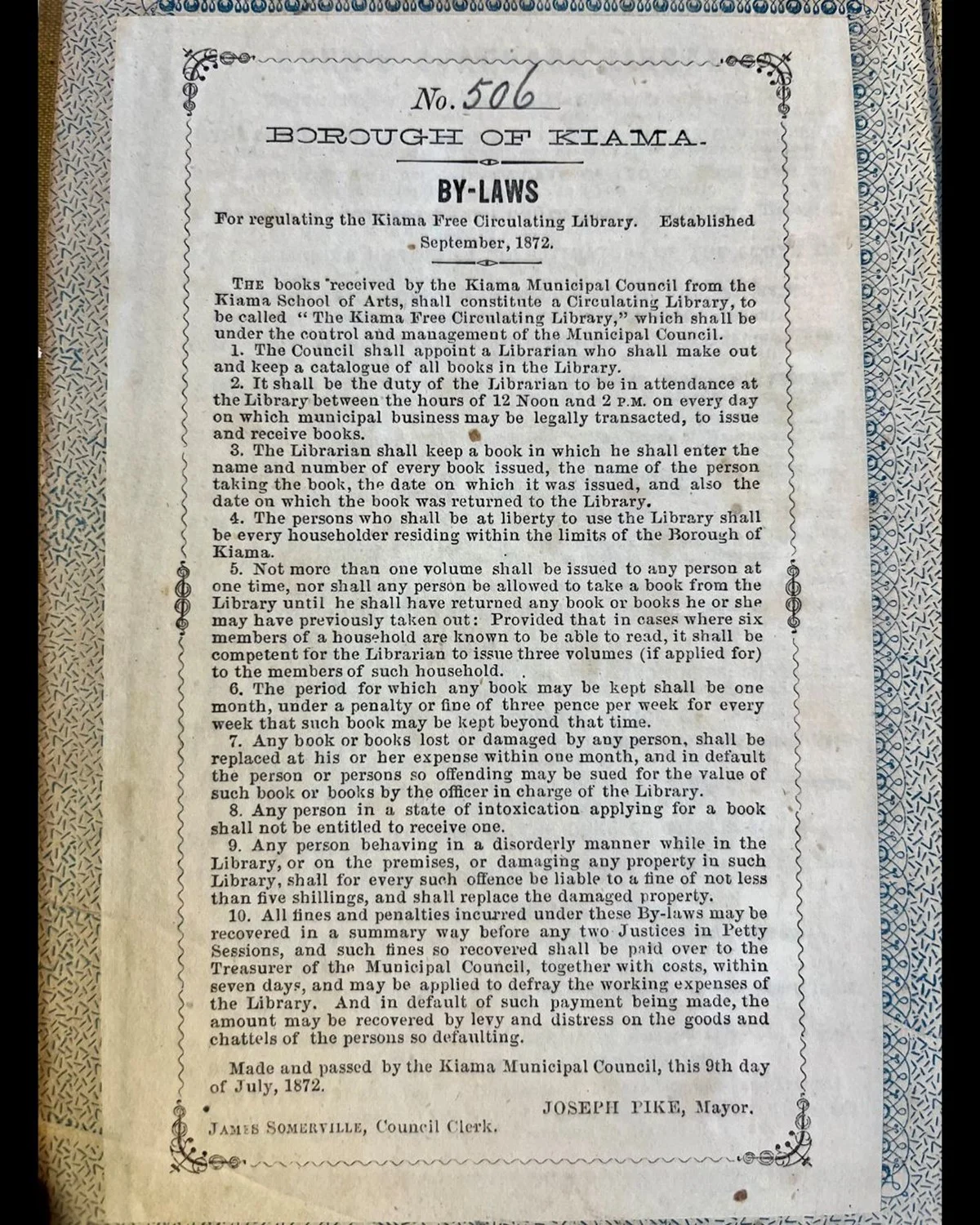 Livro é achado durante obra e devolvido à biblioteca 150 anos atrasado - imagem 5 Livro é achado durante obra e devolvido à biblioteca 150 anos atrasado - imagem 5